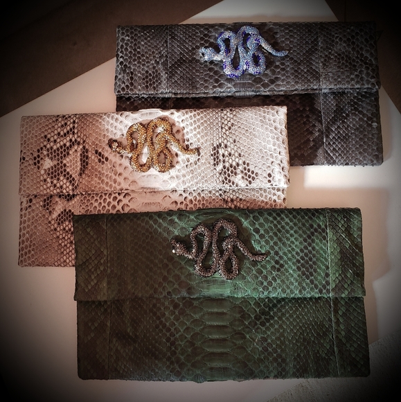 Genuine python clutch bag "SNAKEBAG" - Picture 4 of 6